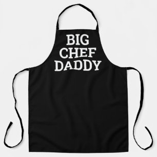 Delantal Funny Big Chef Daddy Black Cooking