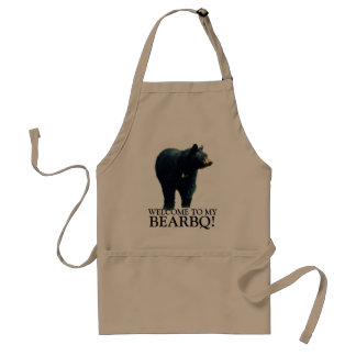Delantal Funny Black Bear Barbecue Apron