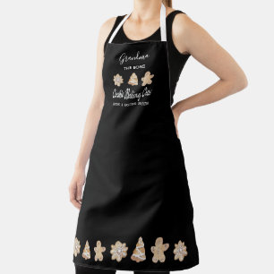 Delantal Funny Black Cookie Baking Crew Grandma Baking
