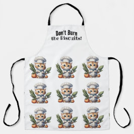 Delantal Funny Cat Chef All-Over Print Apron