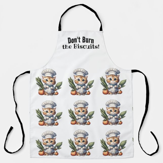 Delantal Funny Cat Chef All-Over Print Apron (Anverso)