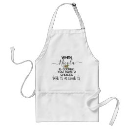 Delantal Funny Chef Apron con bolsillos, tómalo o déjalo
