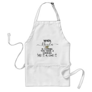 Delantal Funny Chef Apron con bolsillos, tómalo o déjalo
