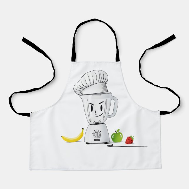 Delantal Funny Chef Blender | Apron, Personalizado de Smoot (Anverso)
