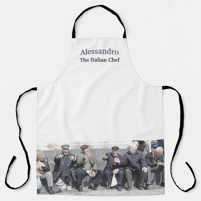 Delantal Funny cocina siciliana italiana Apron (Anverso)