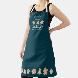 Delantal Funny Cookie Baking Crew Abuela Baking Apron