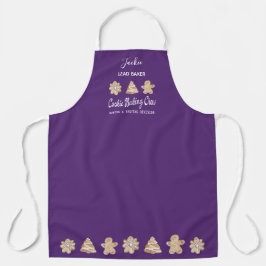 Delantal Funny Cookie Baking Crew Monogram Baking Apron