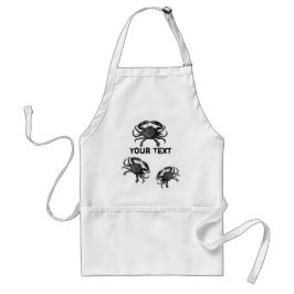 Delantal Funny Crab Template Seafood Apron