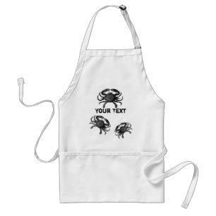 Delantal Funny Crab Template Seafood Apron