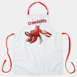 Delantal Funny CrawDaddy Red Crayfish