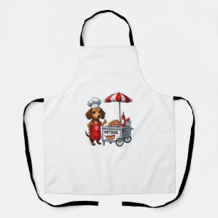 Delantal Funny Dachshund Perro Weiner Sausage Hotdog Sandwi