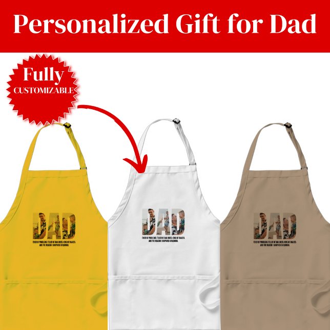 Delantal Funny Dad Apron Gift for Dad (Funny Dad Apron Gift for Dad)