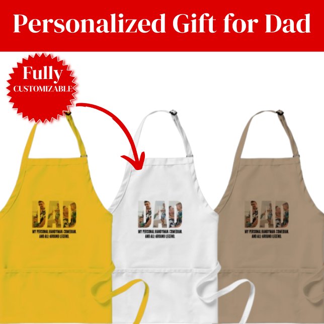 Delantal Funny Dad Apron – Handyman, Comedian & Legend (Funny Dad Apron – Handyman, Comedian & Legend)