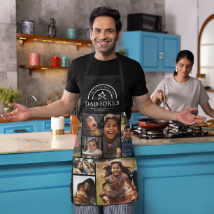 Delantal Funny Dad Chistes Grill Master   Foto personalizad