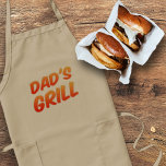 Delantal Funny Dad's Grill Backyard Fiesta de barbacoa Mens<br><div class="desc">El Grill de papá -tiene una barbacoa y su parrillada- baja</div>