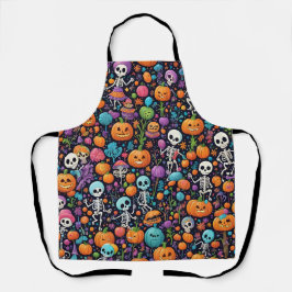 Delantal Funny Dancing Skeletons Todo-Sobre Imprimir Apron