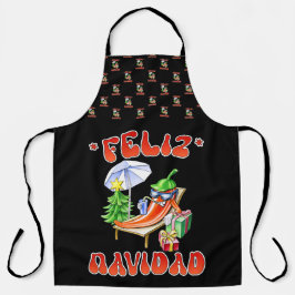 Delantal Funny Feliz Navidad Navidad Chili