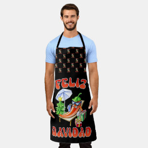 Delantal Funny Feliz Navidad Navidad Chili
