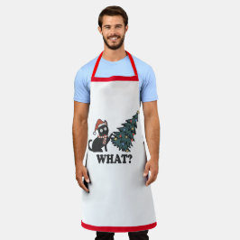 Delantal Funny Gato Navidades Apron de papá