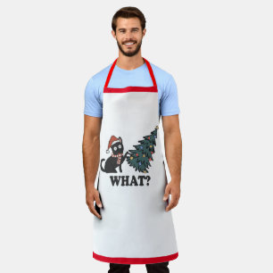 Delantal Funny Gato Navidades Apron de papá