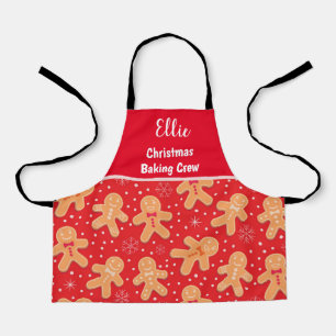 Delantal Funny Gingerbread man cookies nombre personalizado