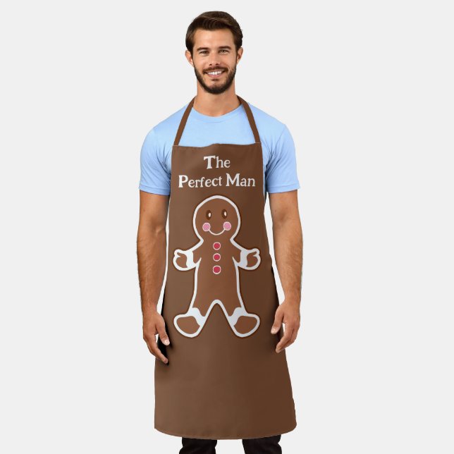 Delantal Funny Gingerbread Man Kitchen Apron (Gastado)