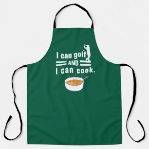 Delantal Funny Golfer Can Cook Cita Humor LOL Golfer