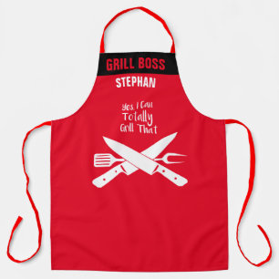 Delantal Funny Grill Chef Aprons, Personalizado Totalmente