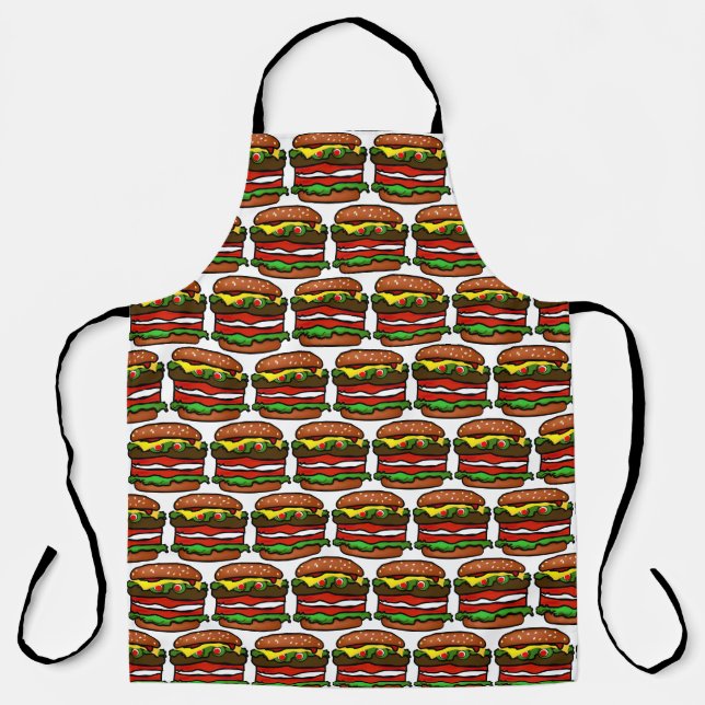 Delantal Funny Hamburger PAO (Anverso)