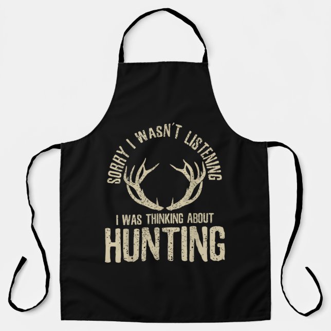 Delantal Funny Hunting Quote Saying Deer Venison Elk Hunter (Anverso)