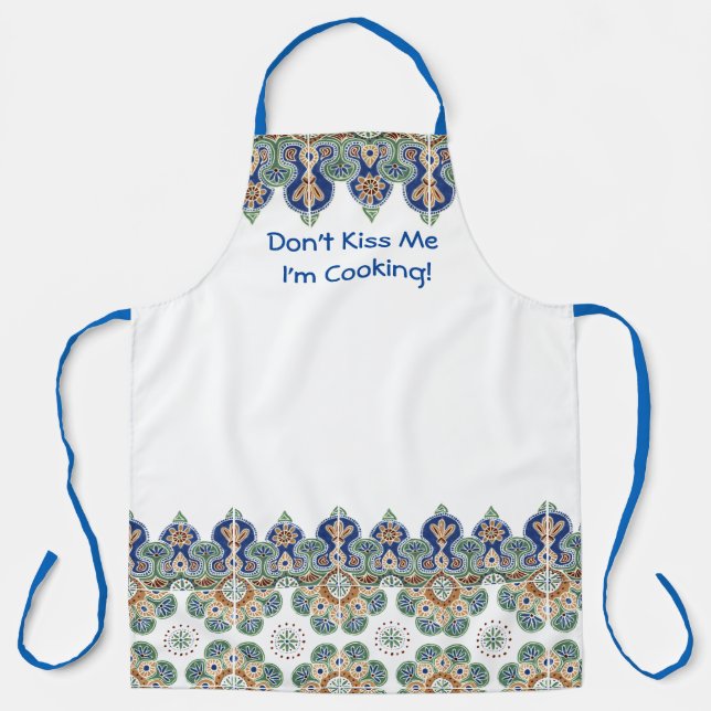 Delantal Funny Medallions Boarder Apron (Anverso)