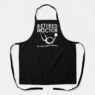 Delantal Funny Médica retirado Stethoscope Retirando médico