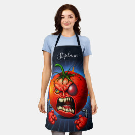Delantal Funny Monster Red Tomato Boxer