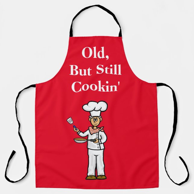 Delantal Funny Old Gray Haied Apron (Anverso)