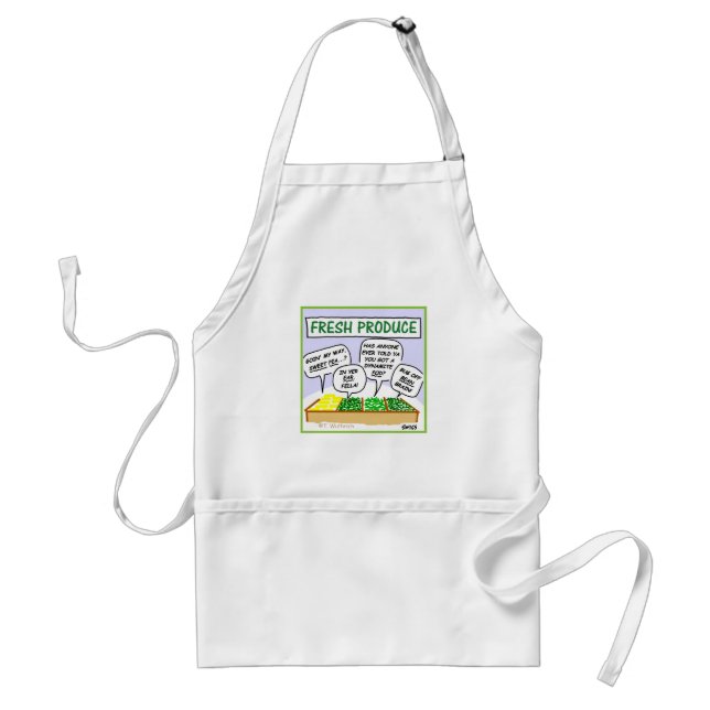 Delantal Funny Personalizado de Verduras Frescas Vegetarian (Frente)