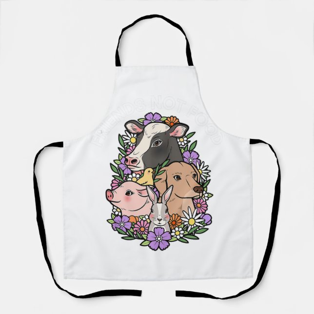 Delantal Funny planta de Navidades veganos amigos de Navida (Anverso)