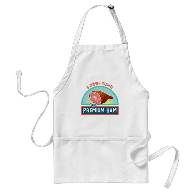 Delantal Funny Pun "Premium Ham" Apron (Frente)