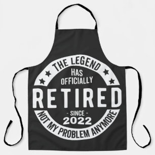 Delantal funny retirement, retired, retired firefighter, re