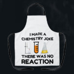 Delantal Funny Science lover chemistry chiste<br><div class="desc">Chiste de química científica divertida</div>