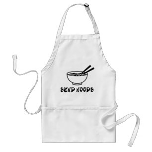 Delantal Funny Send Noods cocinar Chef Baking Pocket