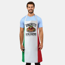 Delantal Funny Spaghetti Eating Champion Family Reunion