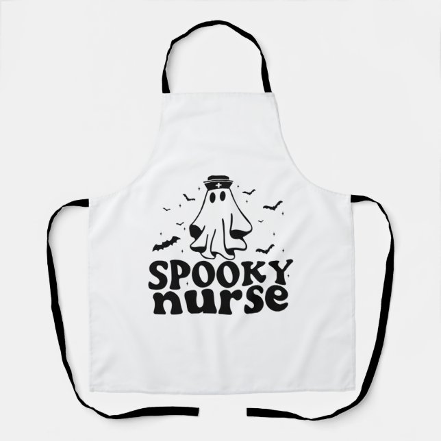 Delantal Funny Spooky Nurse (Anverso)