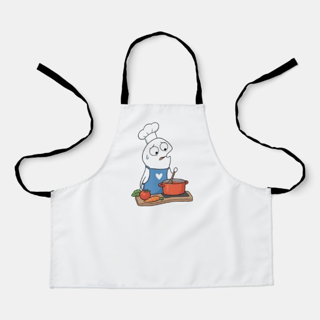 Delantal Funny Stressed Cooking Loop Character Apron (Anverso)
