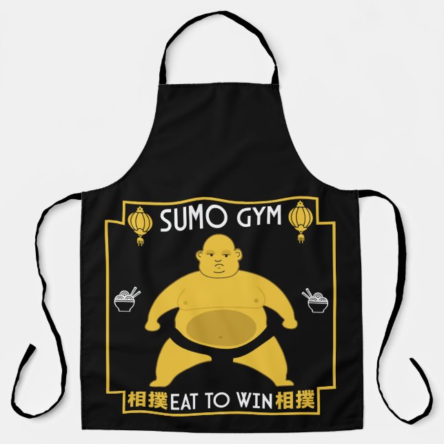 Delantal Funny Sumo Wrestler (Anverso)