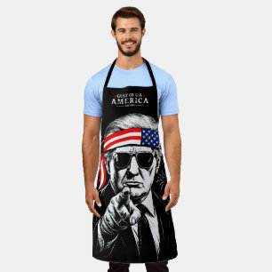 Delantal Funny Trump Golfo De Estados Unidos 2025 4 De Juli