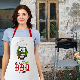 Delantal Funny Vegan BBQ