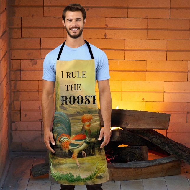 Delantal Funny Vintage Rooster Apron (Subido por el creador)
