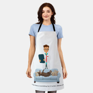 Delantal Funny Wiener Dog All-Over Print Apron