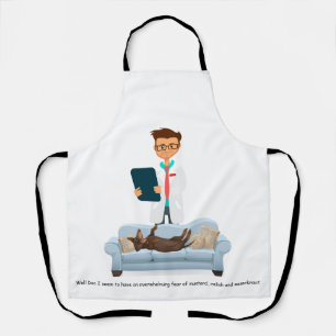 Delantal Funny Wiener Dog All-Over Print Apron