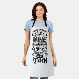 Delantal Funny Wine Aovers Cita Sobre Cocina Cocinera